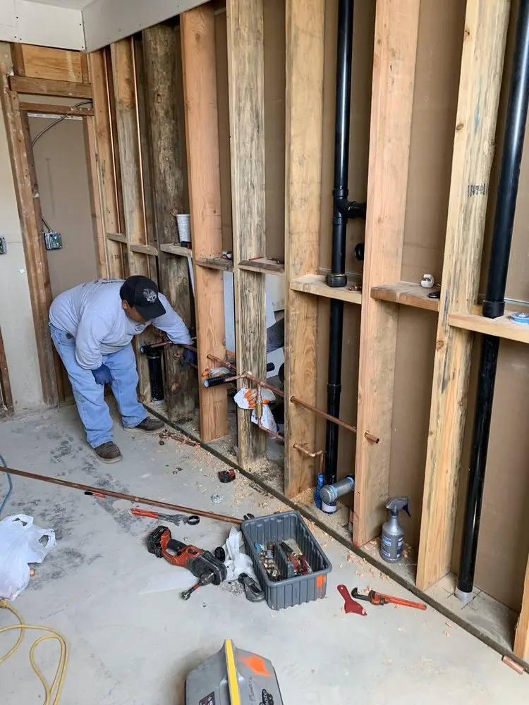 Commercial rough-in plumbing for Trenchless Sewer Repair in Lodi
